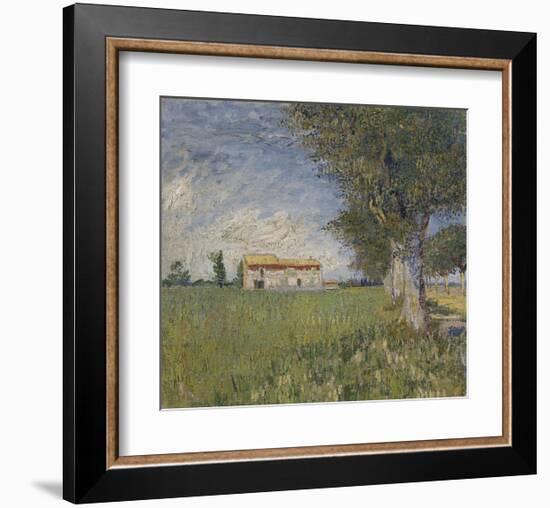 Farmhouse in a Wheat Field, 1888-Vincent van Gogh-Framed Art Print