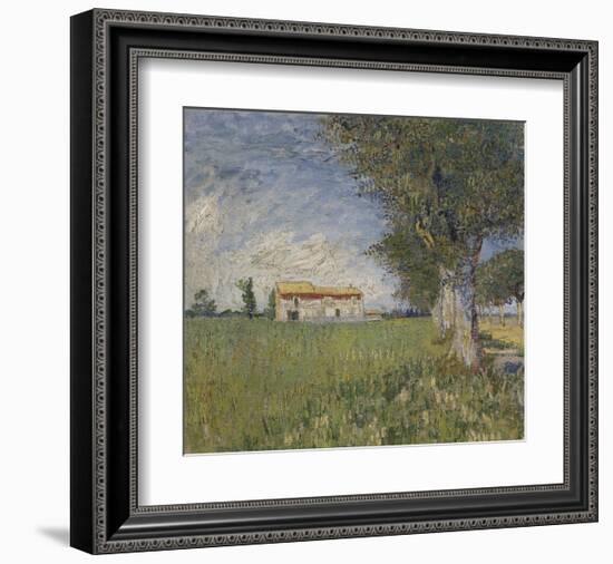 Farmhouse in a Wheat Field, 1888-Vincent van Gogh-Framed Art Print