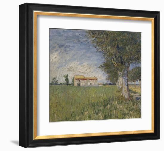 Farmhouse in a Wheat Field, 1888-Vincent van Gogh-Framed Art Print