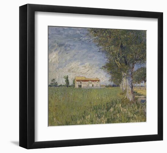 Farmhouse in a Wheat Field, 1888-Vincent van Gogh-Framed Art Print