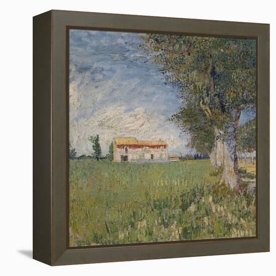 Farmhouse in a Wheat Field, 1888-Vincent van Gogh-Framed Premier Image Canvas