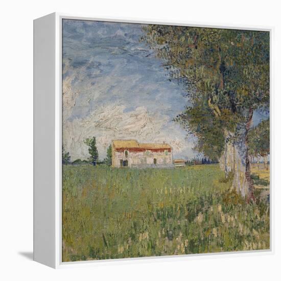 Farmhouse in a Wheat Field, 1888-Vincent van Gogh-Framed Premier Image Canvas