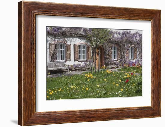 Farmhouse in Aying, Upper Bavaria, Bavaria, Germany-null-Framed Art Print