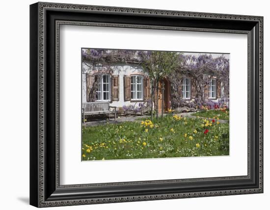 Farmhouse in Aying, Upper Bavaria, Bavaria, Germany-null-Framed Art Print