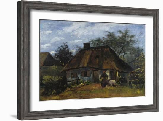 Farmhouse in Nuenen (La Chaumièr)-Vincent van Gogh-Framed Giclee Print