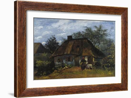 Farmhouse in Nuenen (La Chaumièr)-Vincent van Gogh-Framed Giclee Print