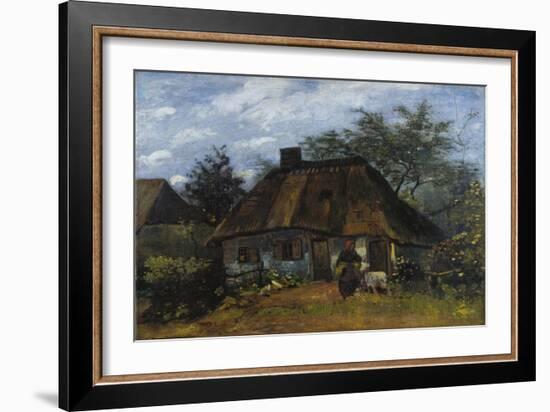 Farmhouse in Nuenen (La Chaumièr)-Vincent van Gogh-Framed Giclee Print