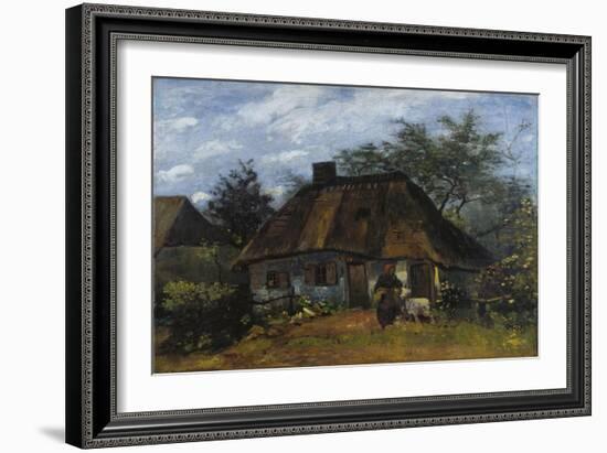Farmhouse in Nuenen (La Chaumièr)-Vincent van Gogh-Framed Giclee Print