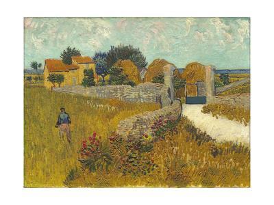 A Farmhouse in Provence Van Gogh Drawings Fine Art Print