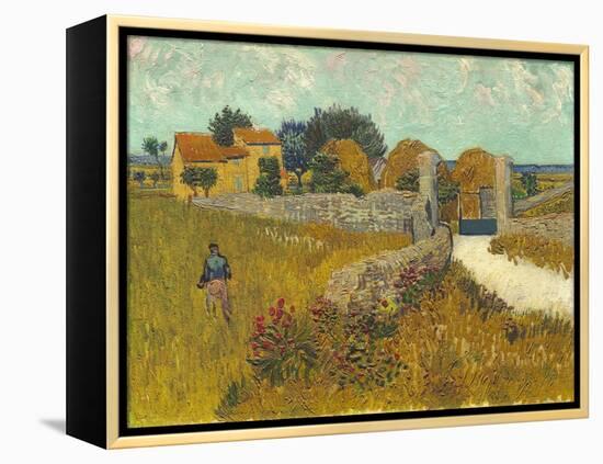 Farmhouse in Provence, 1888-Vincent van Gogh-Framed Premier Image Canvas