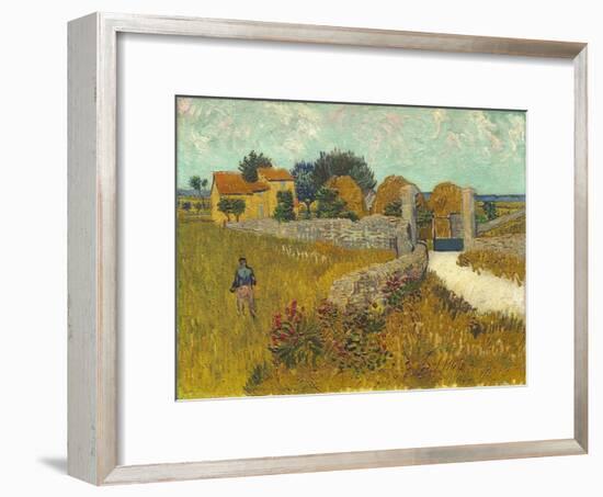 Farmhouse in Provence, 1888-Vincent van Gogh-Framed Premium Giclee Print