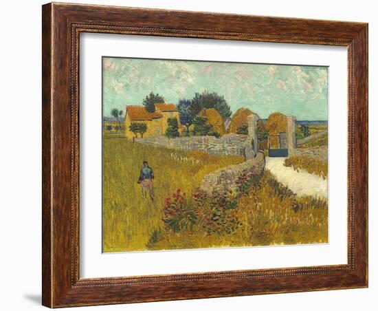 Farmhouse in Provence, 1888-Vincent van Gogh-Framed Giclee Print