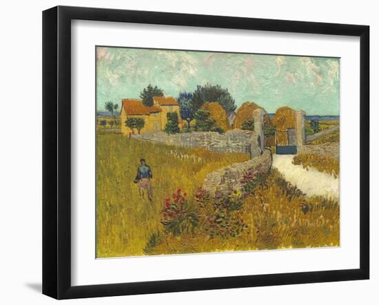 Farmhouse in Provence, 1888-Vincent van Gogh-Framed Giclee Print