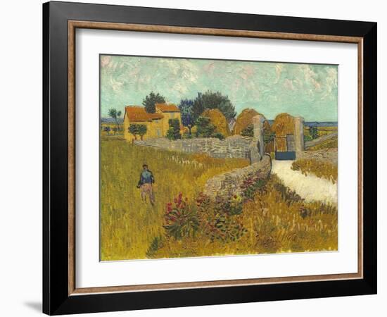 Farmhouse in Provence, 1888-Vincent van Gogh-Framed Giclee Print