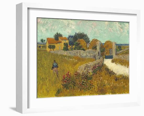 Farmhouse in Provence, 1888-Vincent van Gogh-Framed Giclee Print