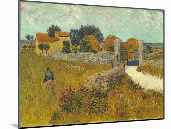 Farmhouse in Provence, 1888-Vincent van Gogh-Mounted Giclee Print