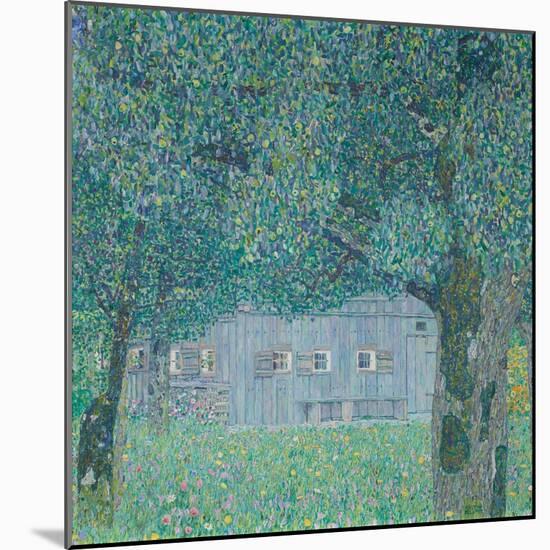 Farmhouse in Upper Austria, 1911 (Oil on Canvas)-Gustav Klimt-Mounted Giclee Print