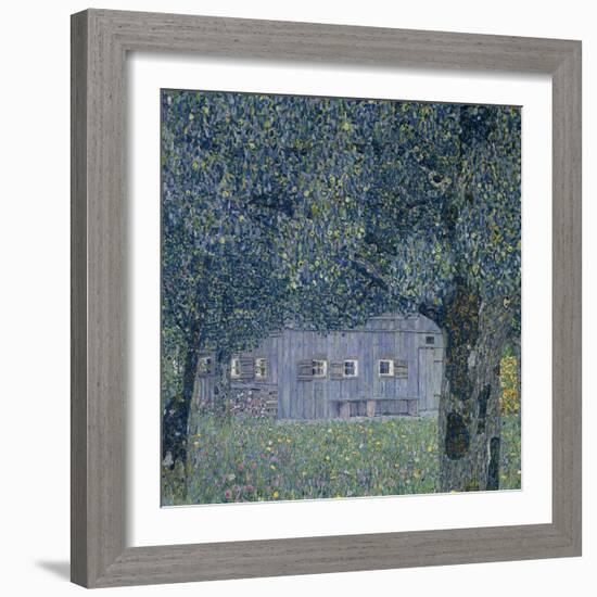 Farmhouse in Upper Austria-Gustav Klimt-Framed Giclee Print