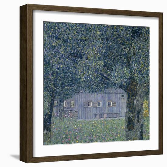 Farmhouse in Upper Austria-Gustav Klimt-Framed Giclee Print