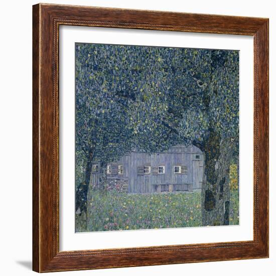 Farmhouse in Upper Austria-Gustav Klimt-Framed Giclee Print