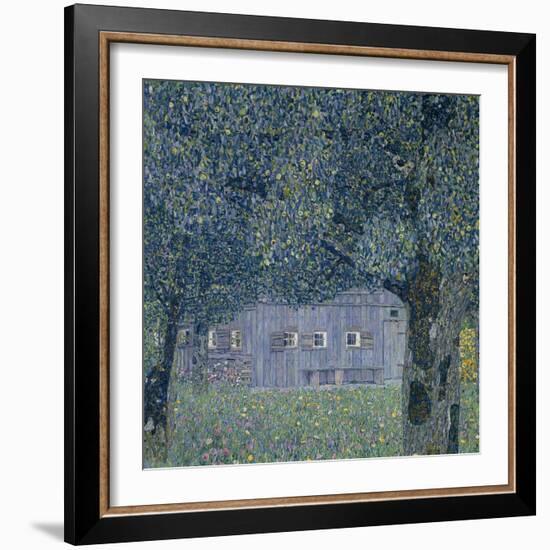 Farmhouse in Upper Austria-Gustav Klimt-Framed Giclee Print