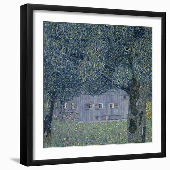 Farmhouse in Upper Austria-Gustav Klimt-Framed Giclee Print