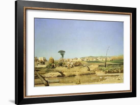 Farmhouse Near Naples, 1866-Giuseppe De Nittis-Framed Giclee Print