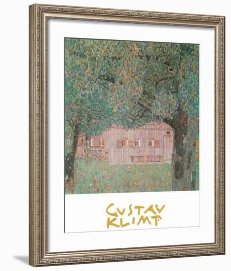 Farmhouse Northern Austria-Gustav Klimt-Framed Art Print