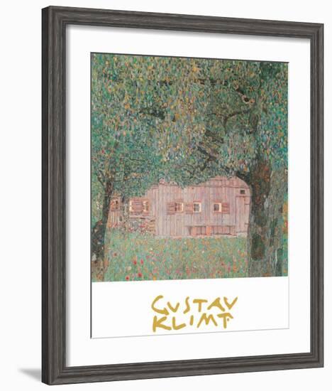 Farmhouse Northern Austria-Gustav Klimt-Framed Art Print