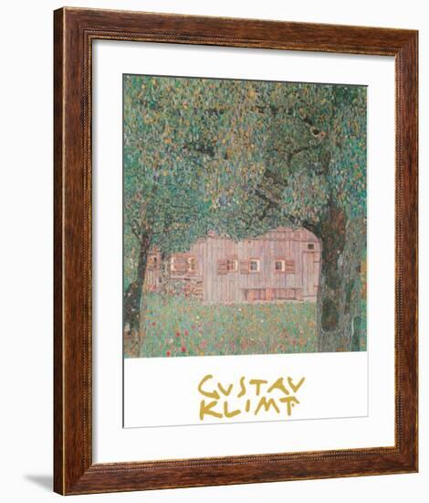 Farmhouse Northern Austria-Gustav Klimt-Framed Art Print