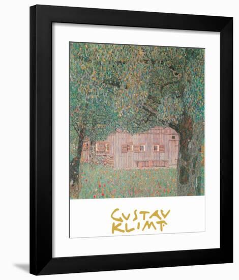 Farmhouse Northern Austria-Gustav Klimt-Framed Art Print