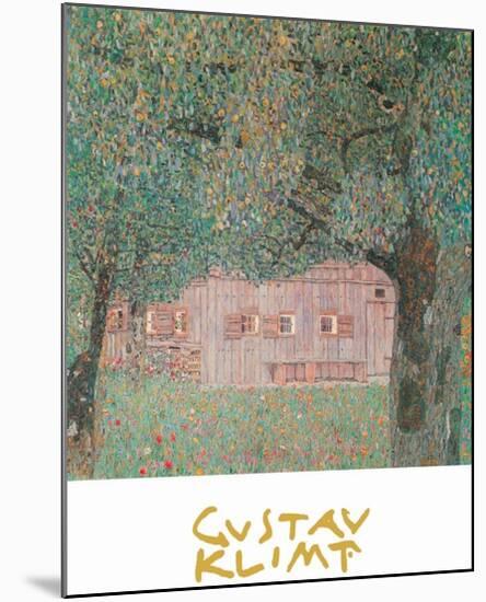 Farmhouse Northern Austria-Gustav Klimt-Mounted Art Print