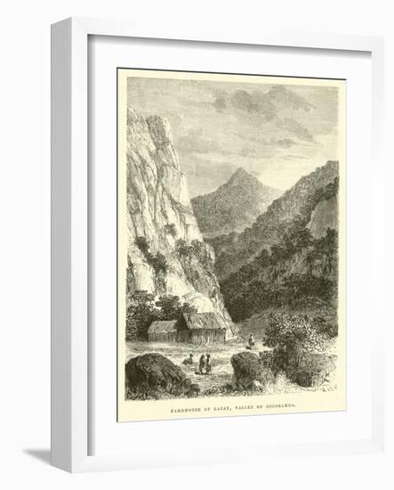 Farmhouse of Lacay, Valley of Occobamba-Édouard Riou-Framed Giclee Print