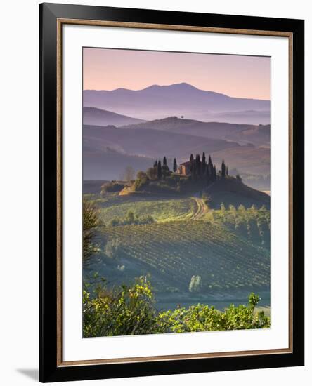 Farmhouse, Val D' Orcia, Tuscany, Italy-Doug Pearson-Framed Premium Photographic Print