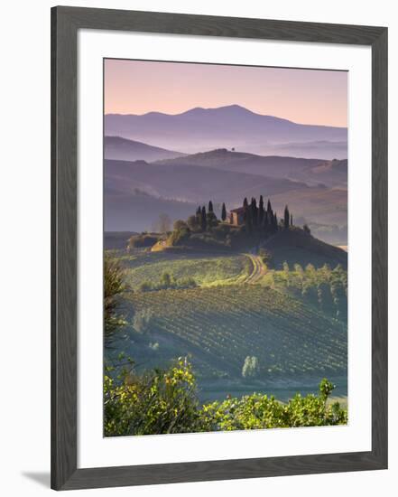 Farmhouse, Val D' Orcia, Tuscany, Italy-Doug Pearson-Framed Premium Photographic Print