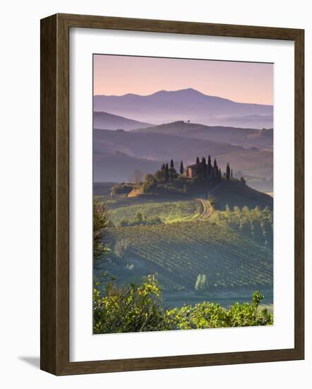 Farmhouse, Val D' Orcia, Tuscany, Italy-Doug Pearson-Framed Photographic Print