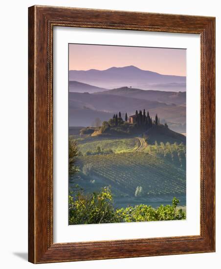 Farmhouse, Val D' Orcia, Tuscany, Italy-Doug Pearson-Framed Photographic Print