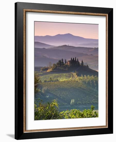 Farmhouse, Val D' Orcia, Tuscany, Italy-Doug Pearson-Framed Photographic Print