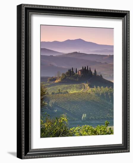 Farmhouse, Val D' Orcia, Tuscany, Italy-Doug Pearson-Framed Photographic Print