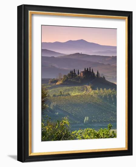 Farmhouse, Val D' Orcia, Tuscany, Italy-Doug Pearson-Framed Photographic Print