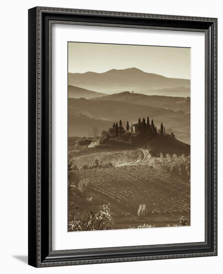 Farmhouse, Val D' Orcia, Tuscany, Italy-Doug Pearson-Framed Photographic Print