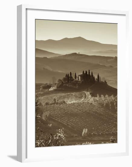 Farmhouse, Val D' Orcia, Tuscany, Italy-Doug Pearson-Framed Photographic Print