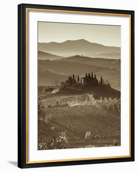 Farmhouse, Val D' Orcia, Tuscany, Italy-Doug Pearson-Framed Photographic Print