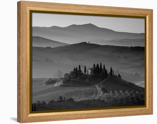 Farmhouse, Val D' Orcia, Tuscany, Italy-Doug Pearson-Framed Premier Image Canvas