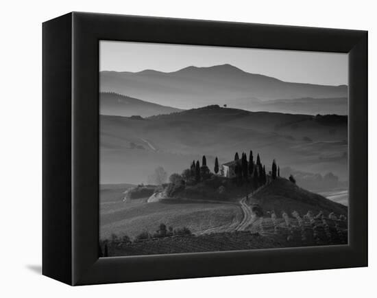 Farmhouse, Val D' Orcia, Tuscany, Italy-Doug Pearson-Framed Premier Image Canvas