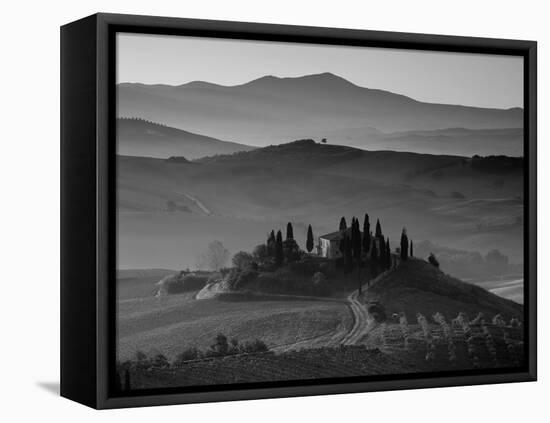 Farmhouse, Val D' Orcia, Tuscany, Italy-Doug Pearson-Framed Premier Image Canvas