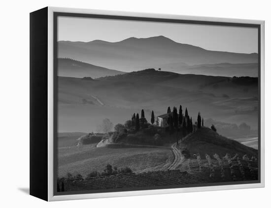 Farmhouse, Val D' Orcia, Tuscany, Italy-Doug Pearson-Framed Premier Image Canvas