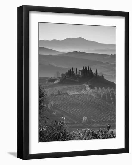 Farmhouse, Val D' Orcia, Tuscany, Italy-Doug Pearson-Framed Photographic Print