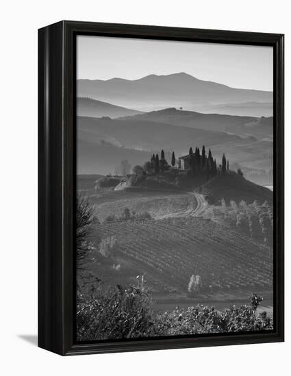 Farmhouse, Val D' Orcia, Tuscany, Italy-Doug Pearson-Framed Premier Image Canvas