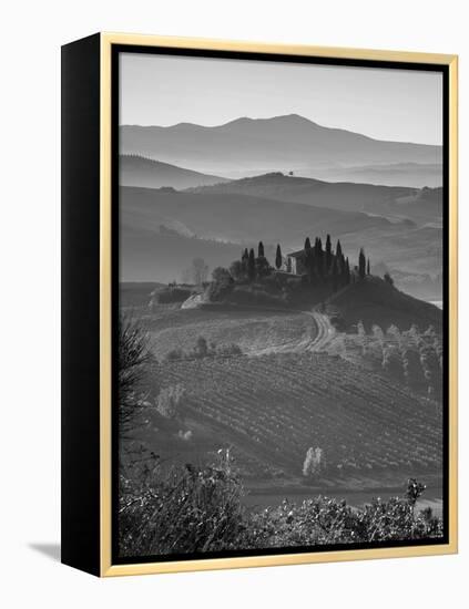 Farmhouse, Val D' Orcia, Tuscany, Italy-Doug Pearson-Framed Premier Image Canvas